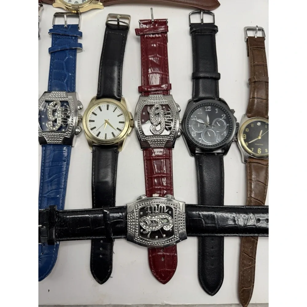 Unbranded Mens Watches Lot Of 17 For‎ Parts Or Repair